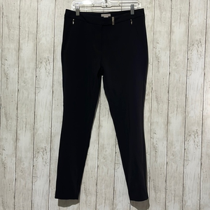 H&M Black Ankle‎ Pants Womens Size 10 Zip Pocket Straight Leg
